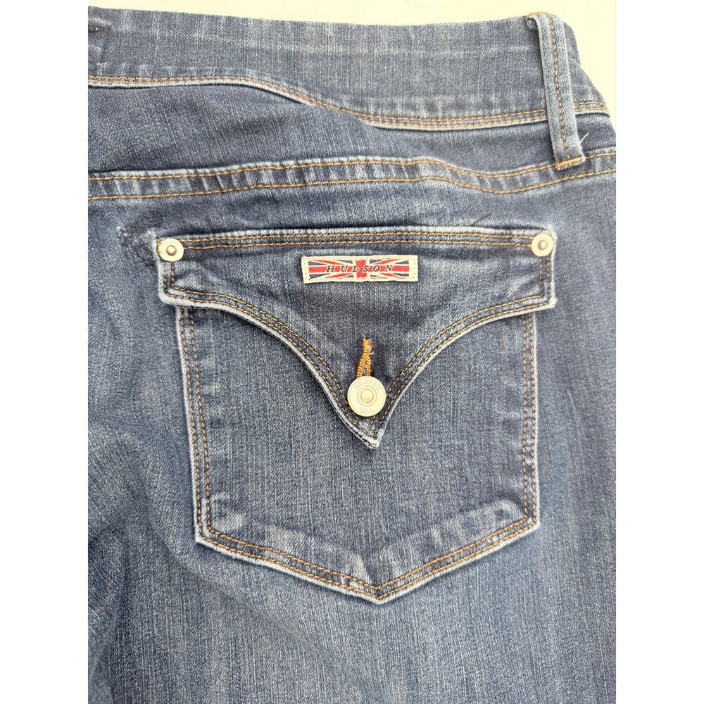 Hudson Jeans Mens 32 Blue Bootcut Stretch Denim Pants Flap Pocket - Picture 7 of 8